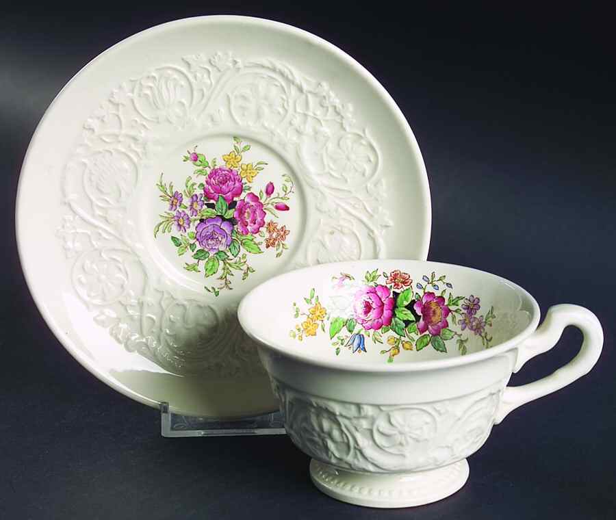 Coniston Footed Cup & Saucer Set by Wedgwood-1