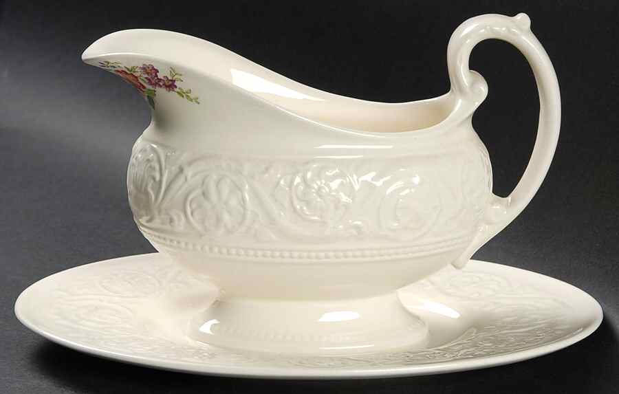 Coniston Gravy Boat with Attached Underplate by Wedgwood-1