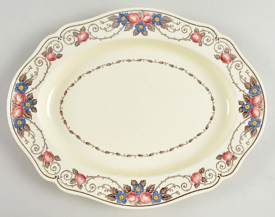 Consall 13" Oval Serving Platter by Wedgwood-1