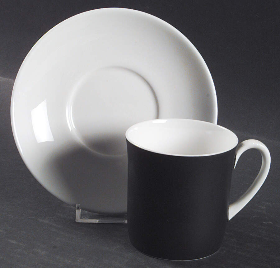 Contrast Flat Cup & Saucer Set by Wedgwood-1