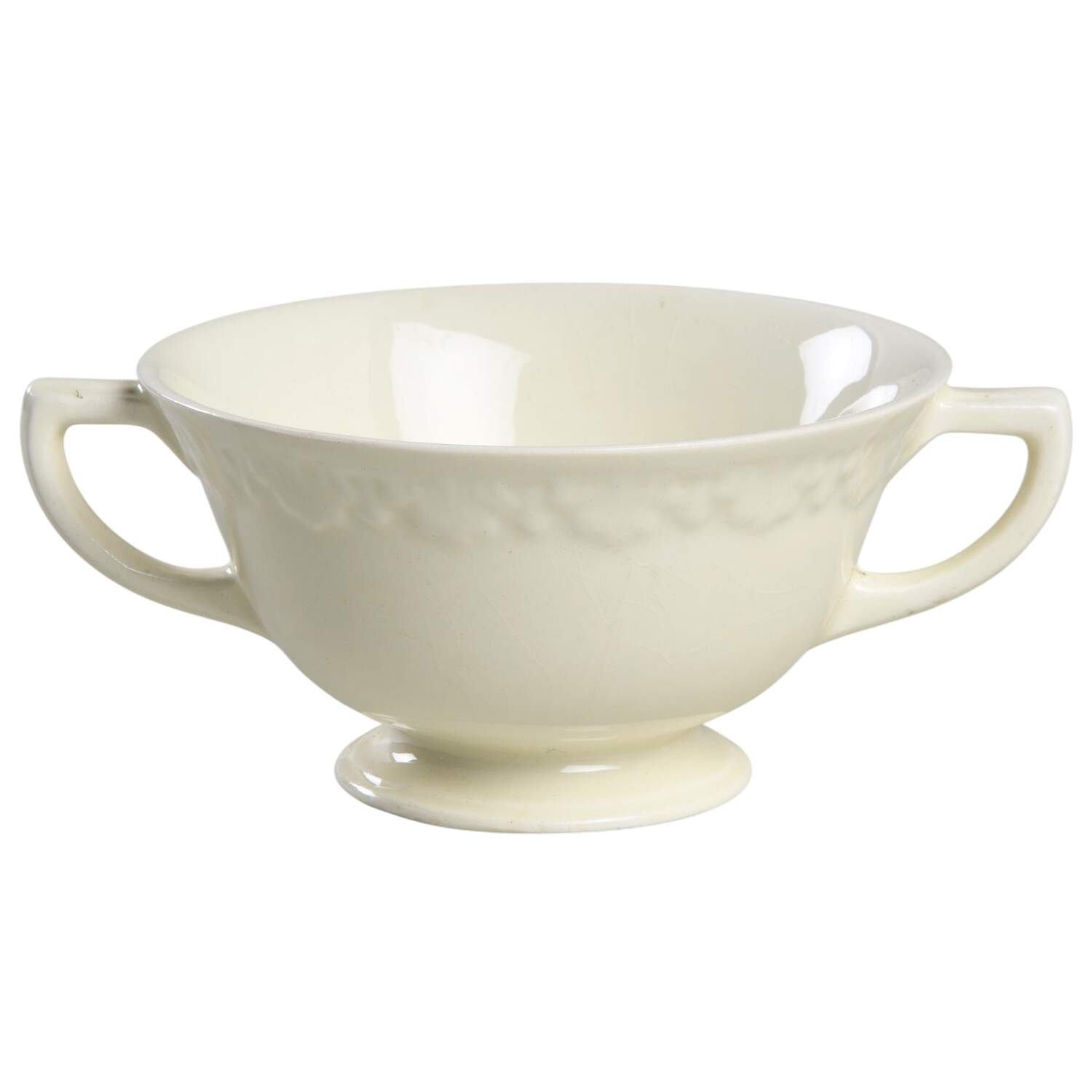 Corinthian Cream Footed Cream Soup Bowl by Wedgwood-1