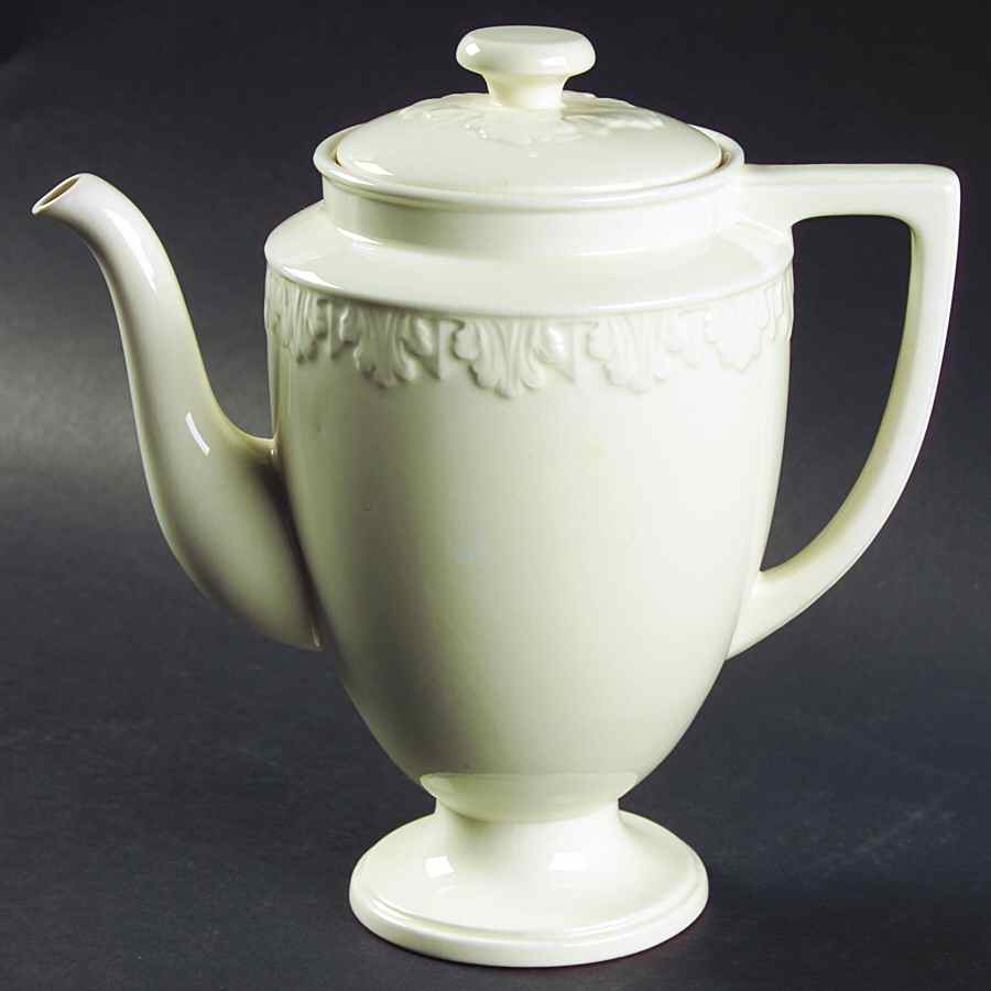 Corinthian Cream Coffee Pot & Lid by Wedgwood-1