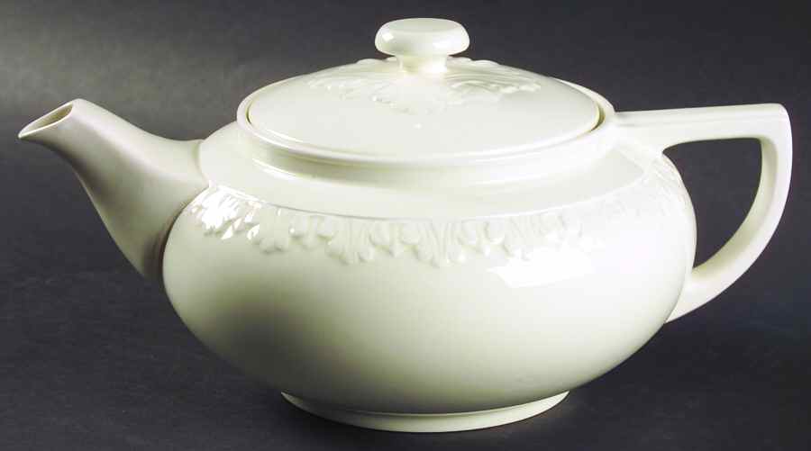 Corinthian Cream Teapot & Lid by Wedgwood-1