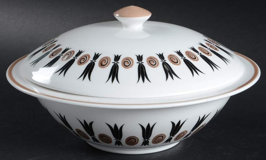 Corinthian Susie Cooper Round Covered Vegetable by Wedgwood-1