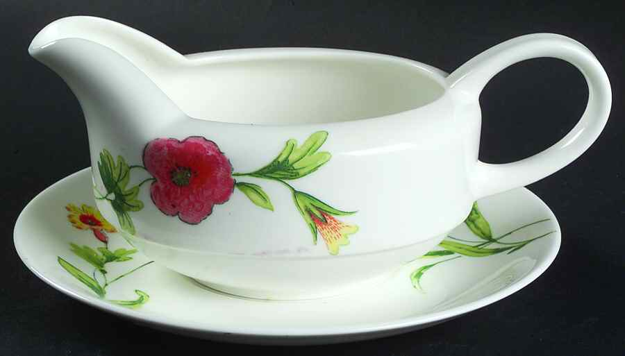 Cornflower Gravy Boat & Underplate by Wedgwood-1