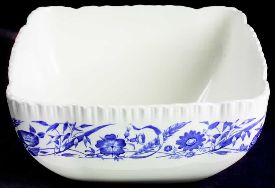 Cornflower Blue 9" Square Salad Serving Bowl by Wedgwood-1