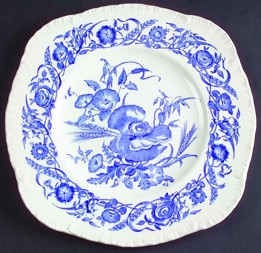 Cornflower Blue Square Luncheon Plate by Wedgwood-1