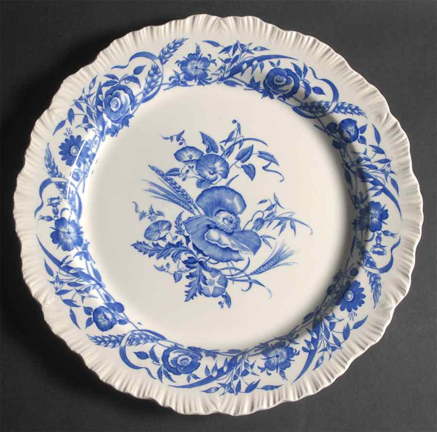 Cornflower Blue 13" Chop Plate (Round Platter) by Wedgwood-1