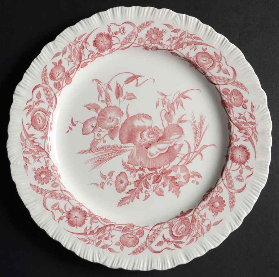 Cornflower Crimson Salad Plate by Wedgwood-1