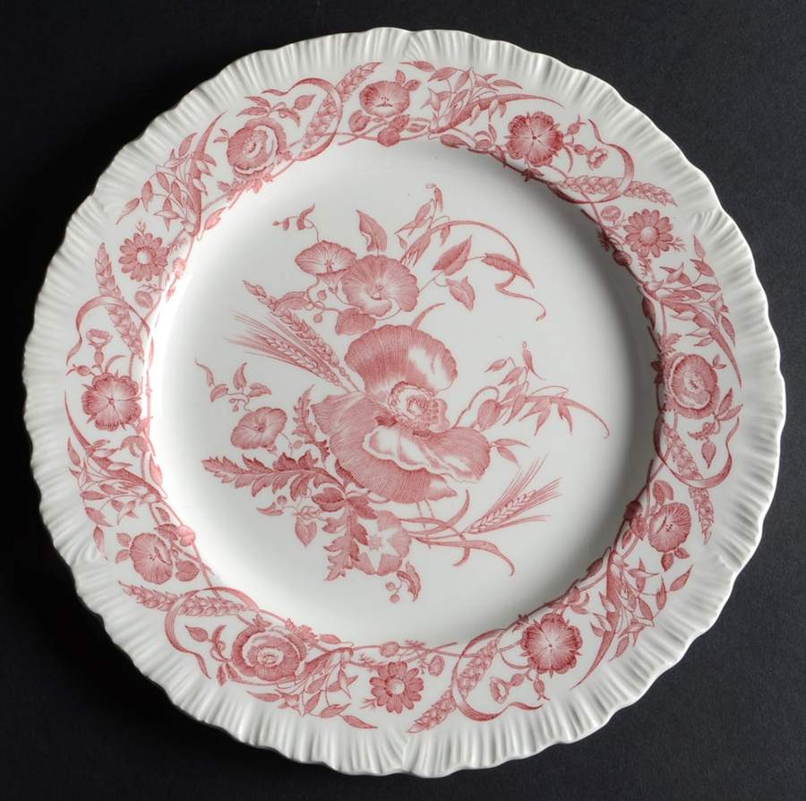 Cornflower Crimson Luncheon Plate by Wedgwood-1