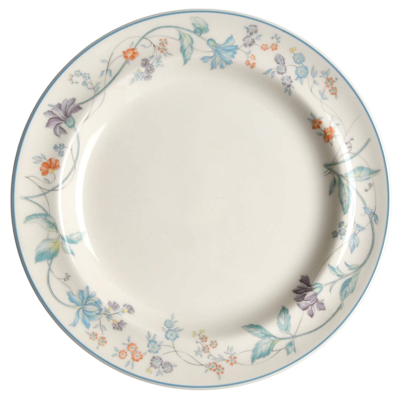 Cornflower (Blue Trim, Smooth) Salad Plate by Wedgwood-1