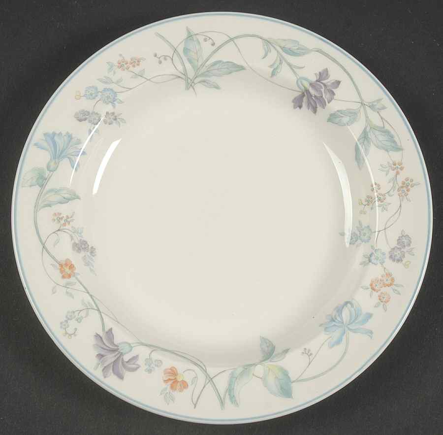 Cornflower (Blue Trim, Smooth) Bread & Butter Plate by Wedgwood-1