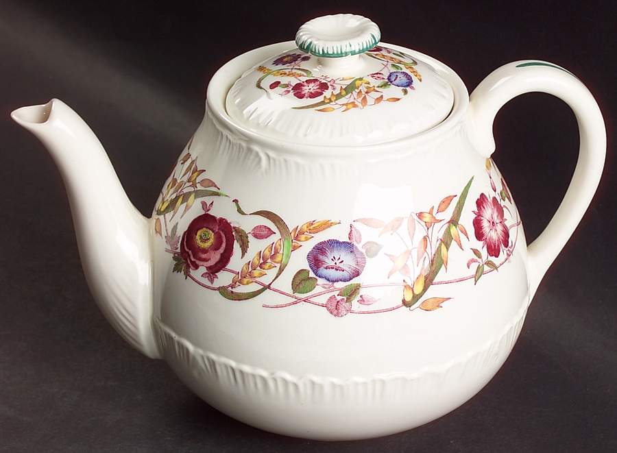 Cornflower Teapot & Lid by Wedgwood-1