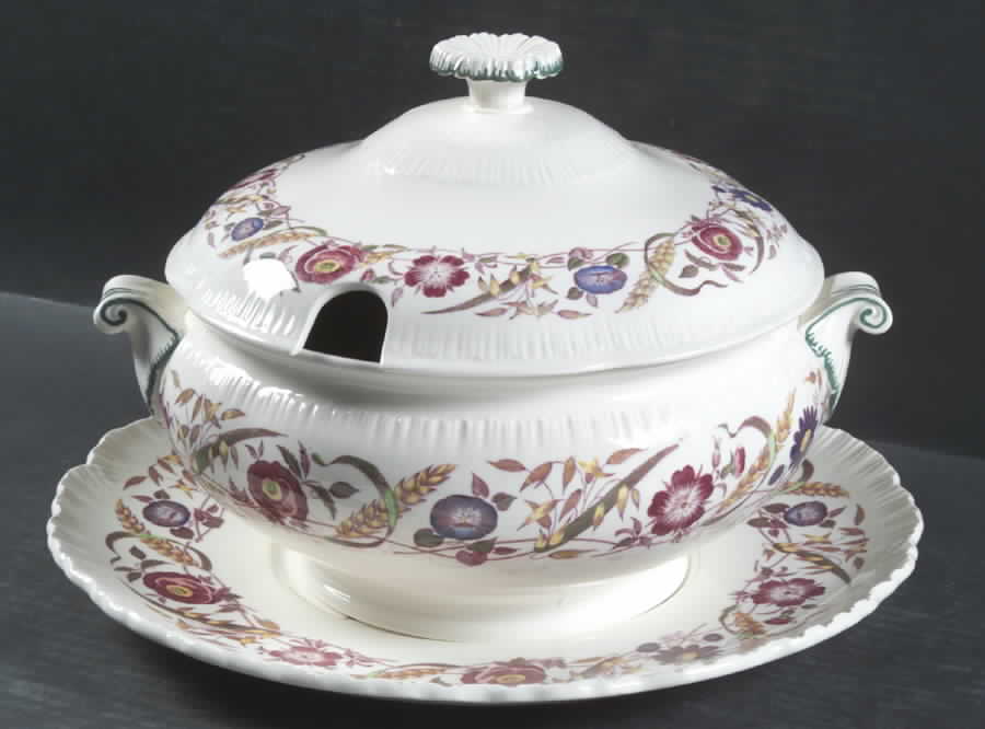 Cornflower Tureen & Lid w/Underplate by Wedgwood-1