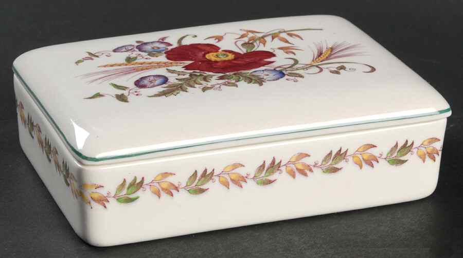 Cornflower Cigarette Box & Lid by Wedgwood-1