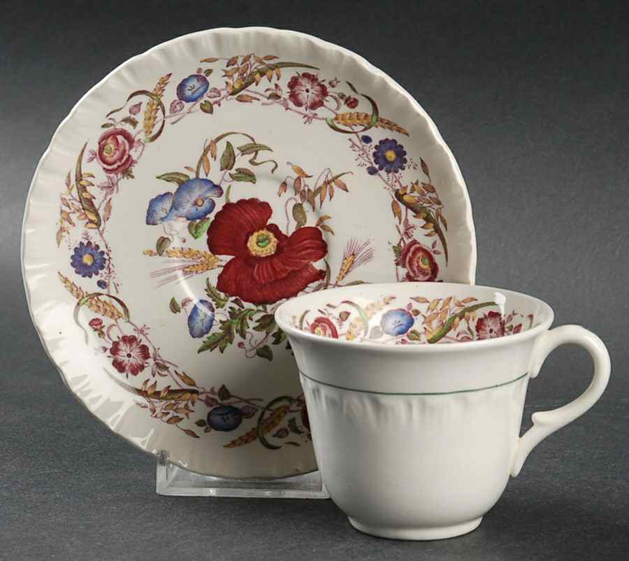 Cornflower Flat Demitasse Cup & Saucer Set by Wedgwood-1
