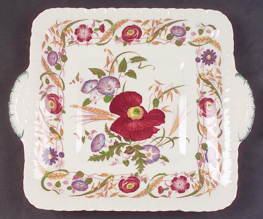 Cornflower Square Handled Cake Plate by Wedgwood-1
