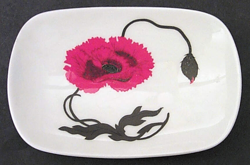 Cornpoppy (Susie Cooper) Soap Dish by Wedgwood-1