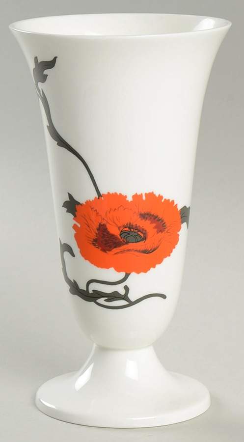 Cornpoppy (Susie Cooper) 6" Vase by Wedgwood-1