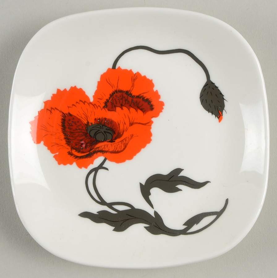 Cornpoppy (Susie Cooper) Square Tray by Wedgwood-1