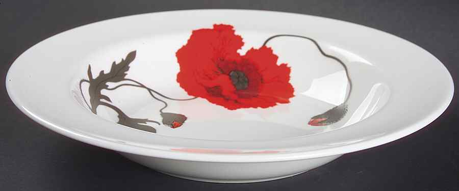 Cornpoppy (Susie Cooper) Rim Soup Bowl by Wedgwood-1