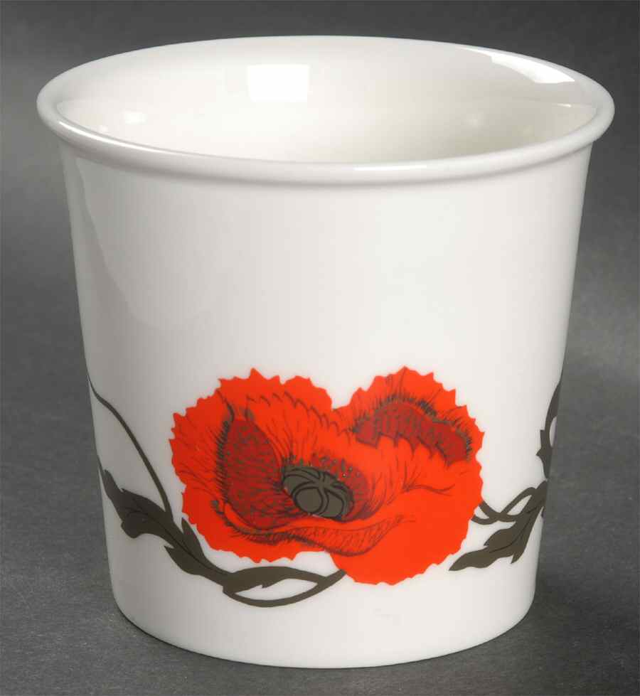 Cornpoppy (Susie Cooper) Flower Pot by Wedgwood-1