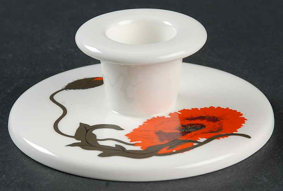 Cornpoppy (Susie Cooper) 1" Small Candlestick by Wedgwood-1