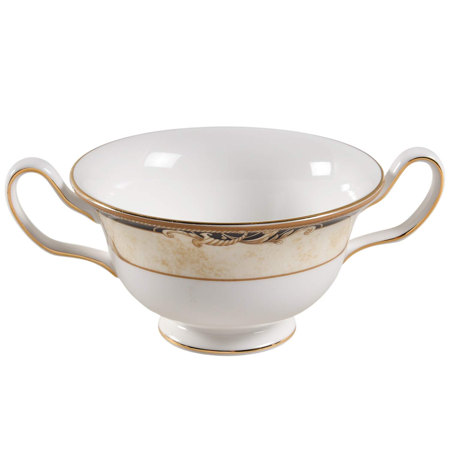 Cornucopia Footed Cream Soup Bowl by Wedgwood-1