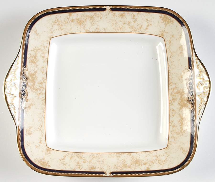 Cornucopia Square Handled Cake Plate by Wedgwood-1