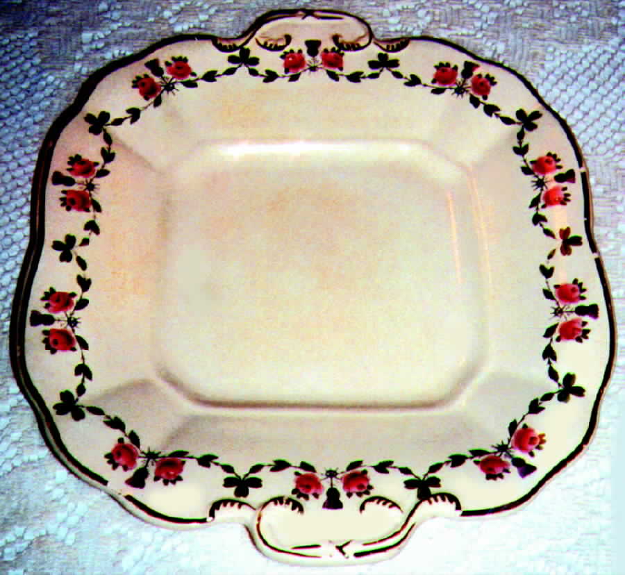 Coronation Square Handled Cake Plate by Wedgwood-1