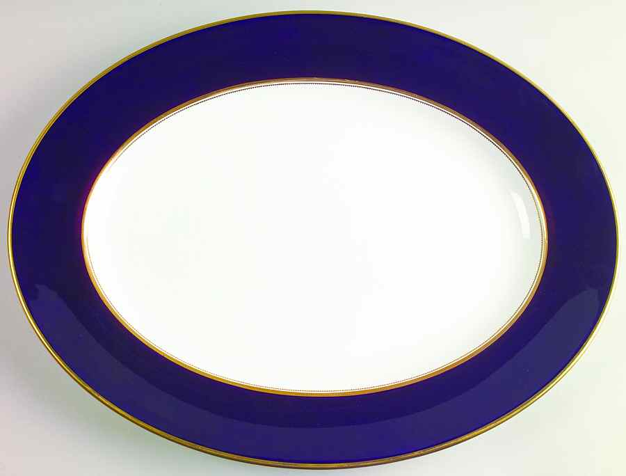 Cobalt Royal 17" Oval Serving Platter by Wedgwood-1