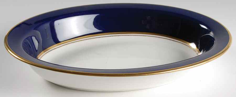 Cobalt Royal 10" Oval Vegetable Bowl by Wedgwood-1