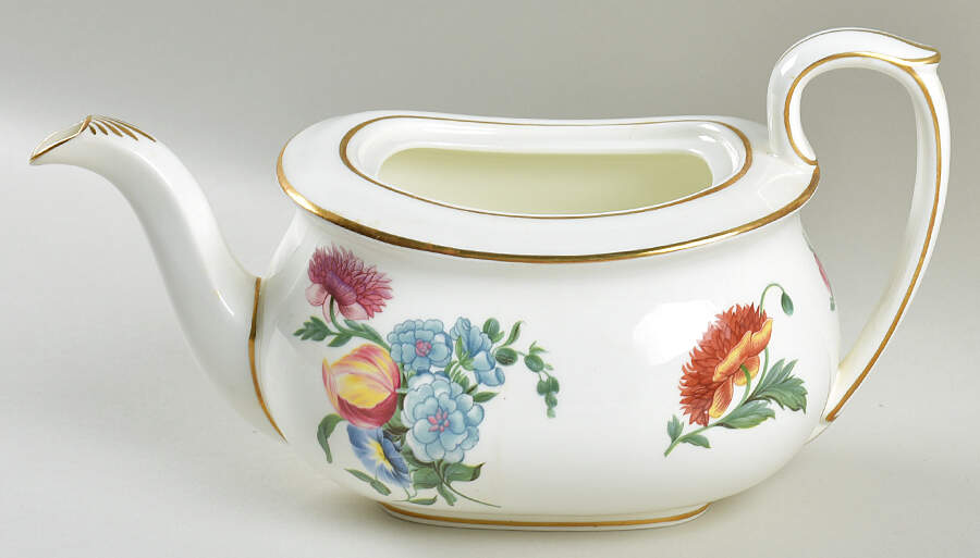 Colonial Sprays Teapot No Lid by Wedgwood-1