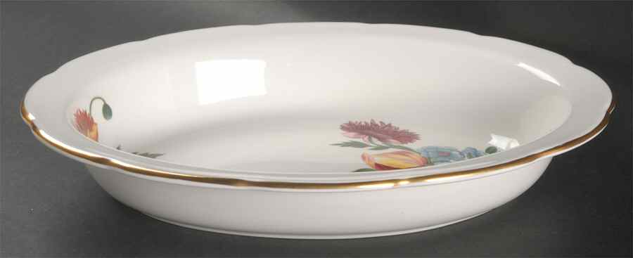 Colonial Sprays 11" Oval Vegetable Bowl by Wedgwood-1