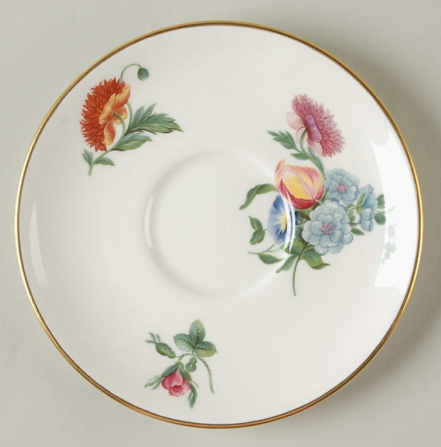 Colonial Sprays Saucer for Cream Soup Bowl by Wedgwood-1