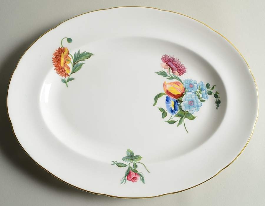 Colonial Sprays 15" Oval Serving Platter by Wedgwood-1