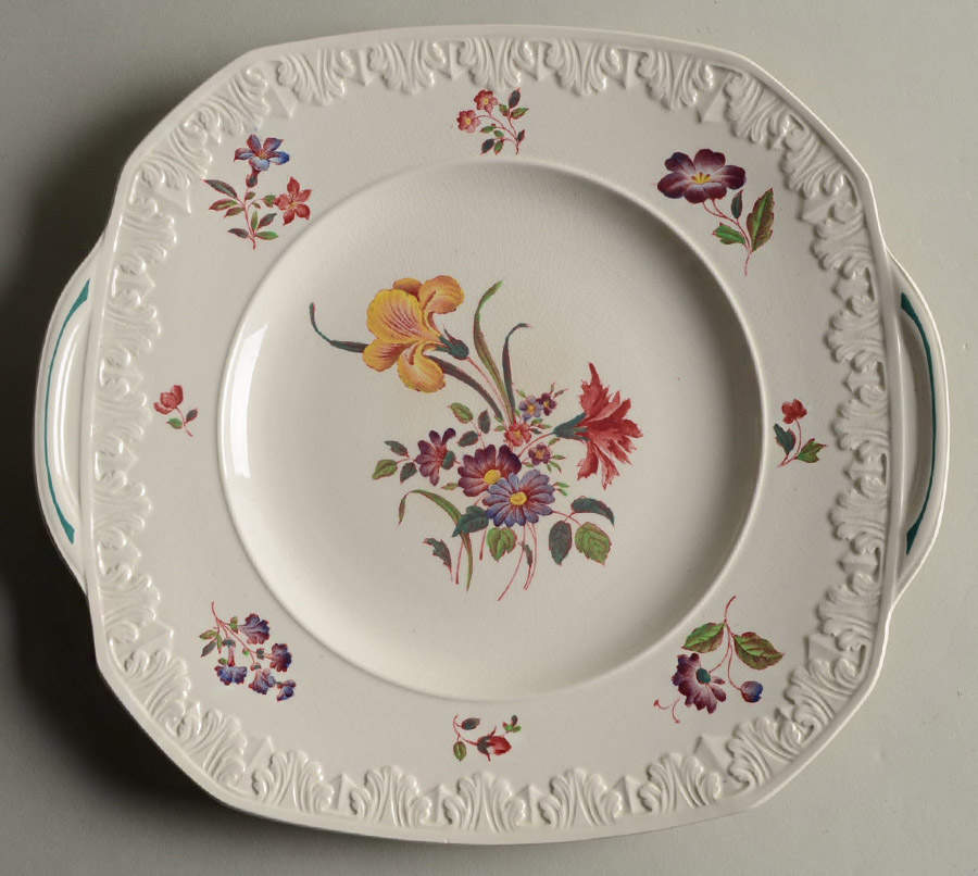 Cotswold Square Handled Cake Plate by Wedgwood-1