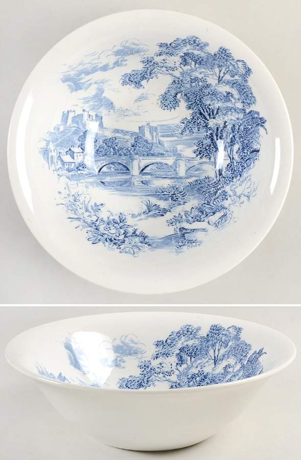 Countryside Blue 8" Round Vegetable Bowl by Wedgwood-1