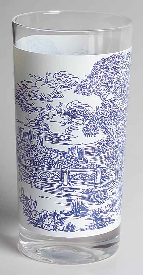 Countryside Blue Glassware Tall Tumbler by Wedgwood-1