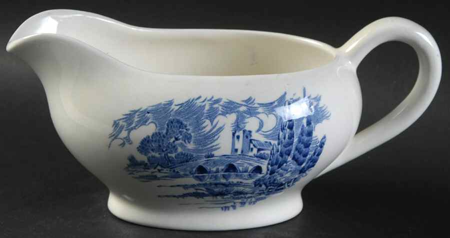 Countryside Blue Gravy Boat by Wedgwood-1