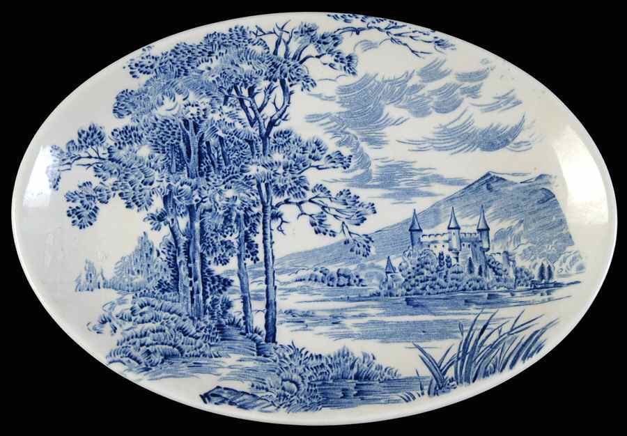 Countryside Blue Underplate for Gravy Boat by Wedgwood-1
