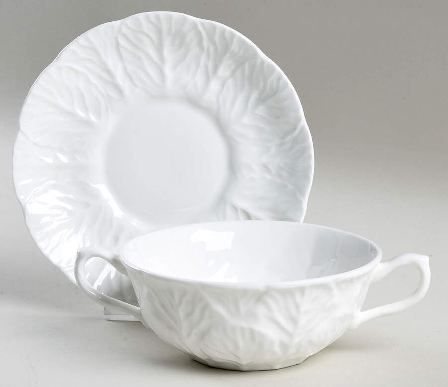 Countryware Flat Cream Soup Bowl & Saucer Set by Wedgwood-1