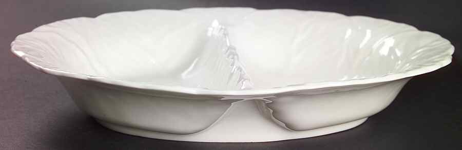 Countryware 10" Oval Divided Vegetable Bowl by Wedgwood-1