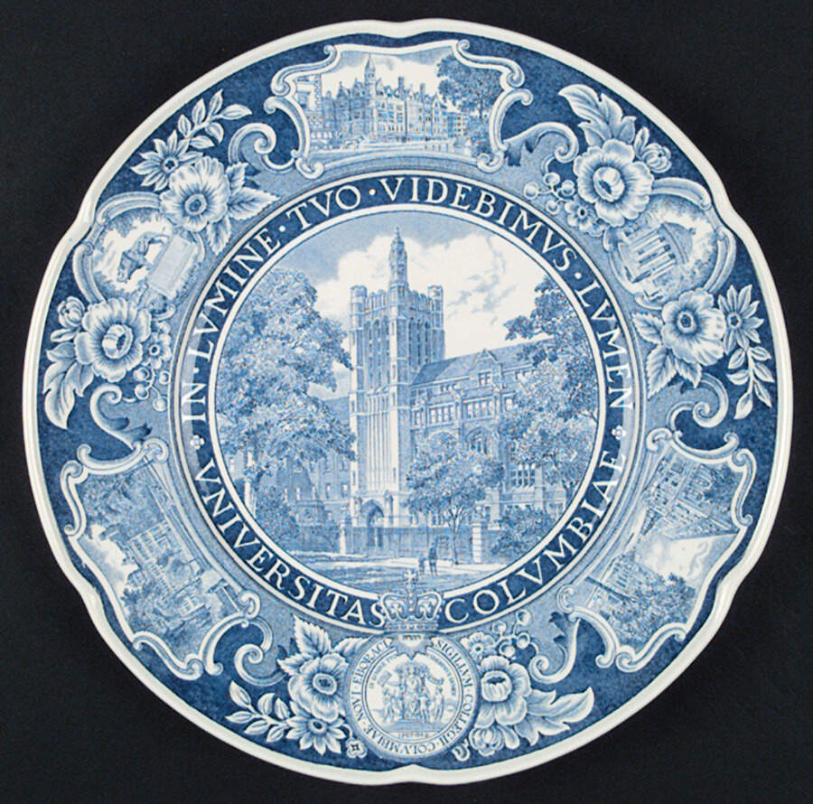 Columbia University Blue Dinner Plate by Wedgwood-1