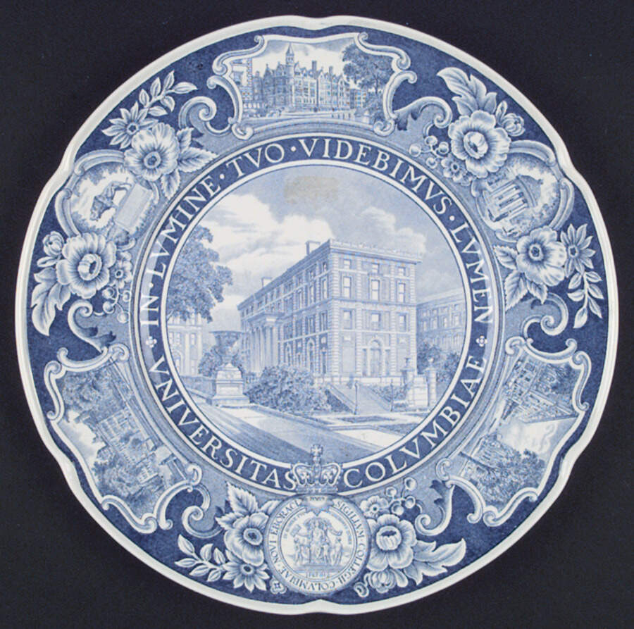 Columbia University Blue Dinner Plate by Wedgwood-1