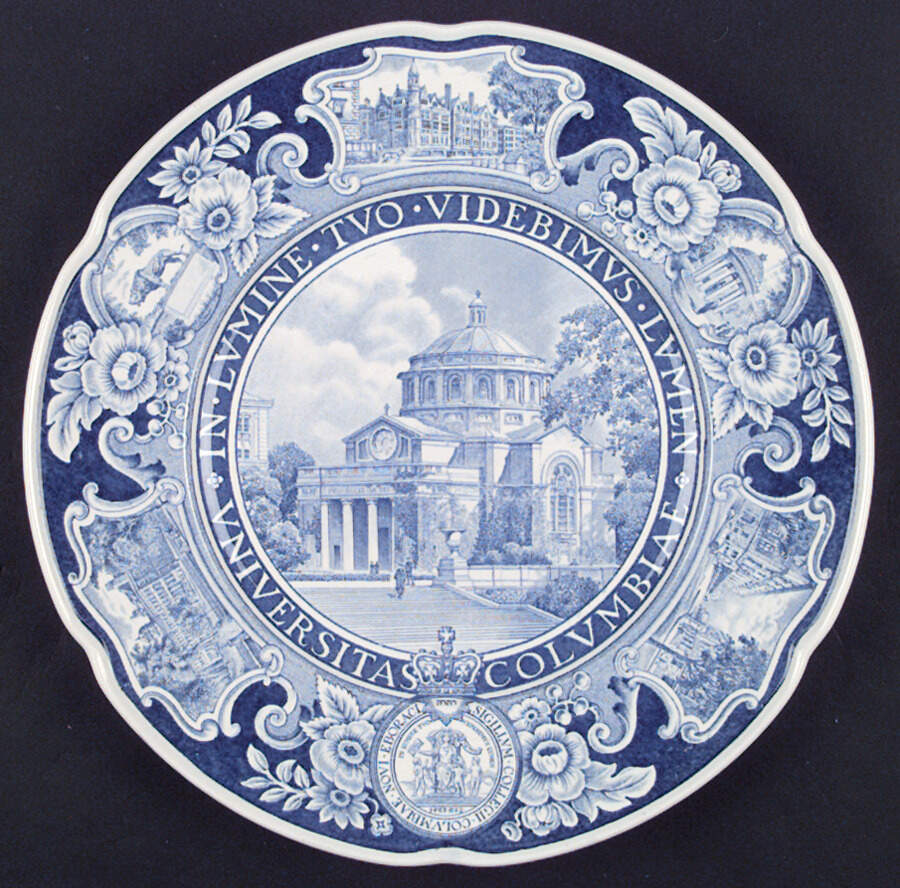 Columbia University Blue Dinner Plate by Wedgwood-1
