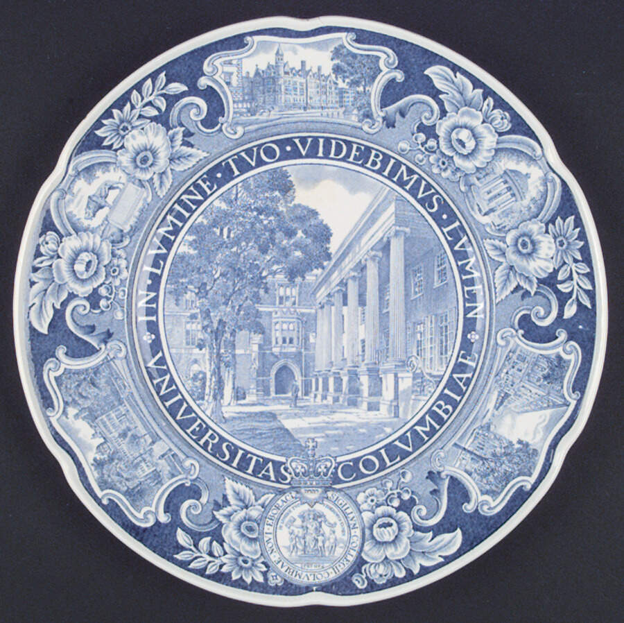 Columbia University Blue Dinner Plate by Wedgwood-1