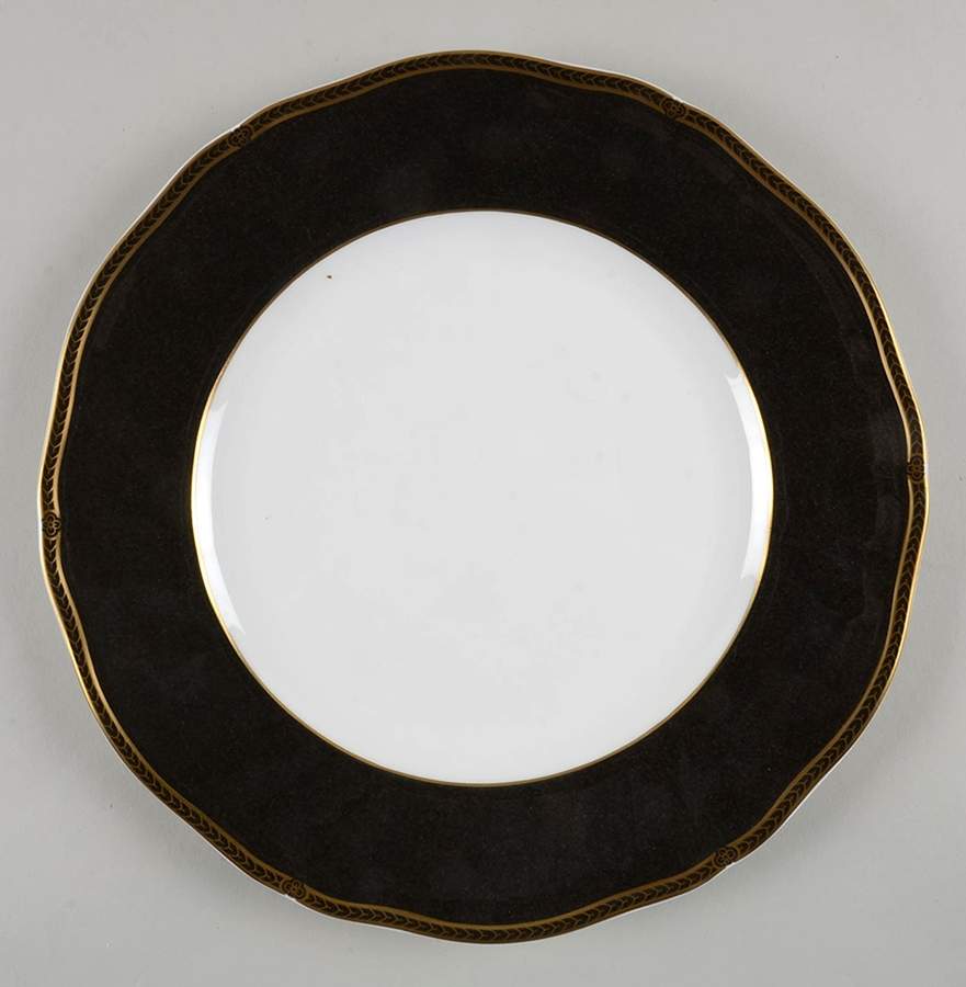 Crown Ebony Dinner Plate by Wedgwood-1