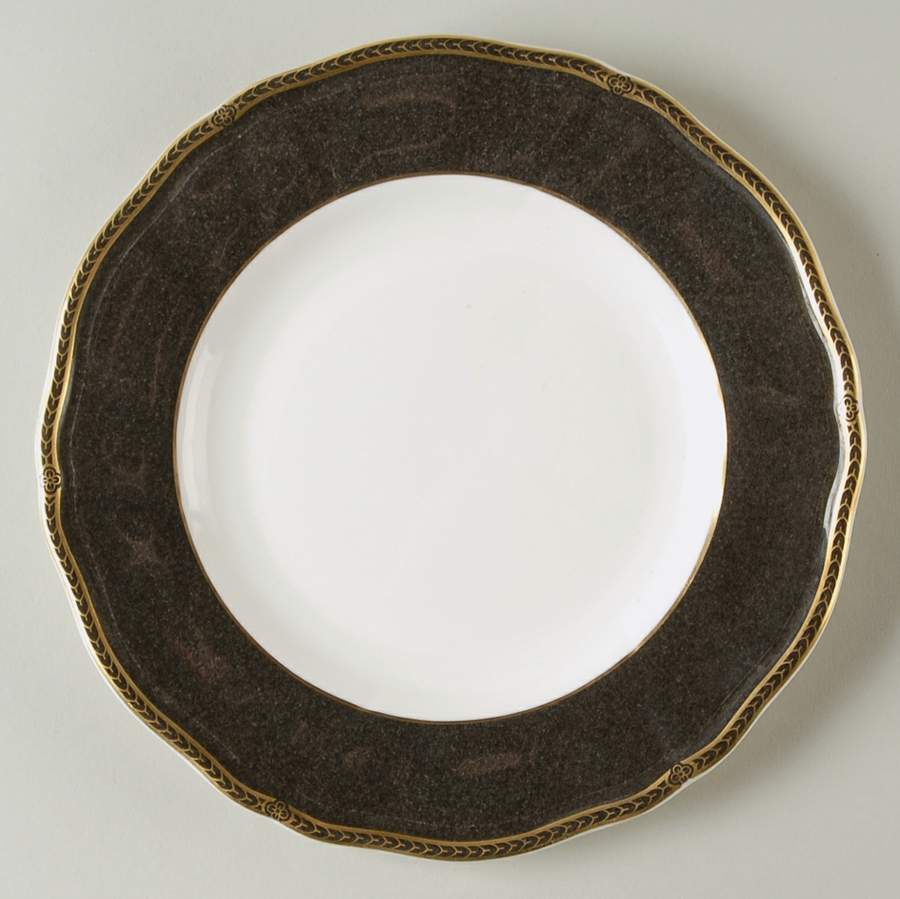 Crown Ebony Salad Plate by Wedgwood-1