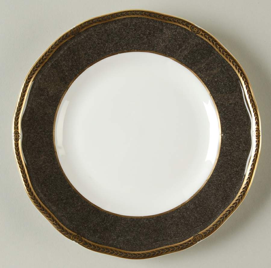 Crown Ebony Bread & Butter Plate by Wedgwood-1
